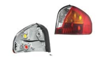 Stop spate lampa Hyundai Santa Fe (Sm), 02.2001-08.2004, omologare ECE, fara suport bec, semnalizare portocalie, 92420-26000, partea dreapta