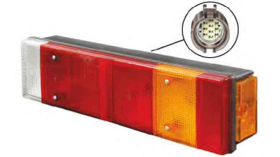 Stop spate lampa Iveco DAILY pick-up 04.1996-12.1998 BestAutoVest partea Dreapta 