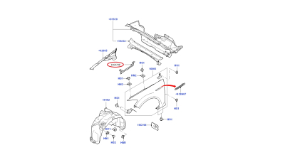 Suport Aripa Fata Dreapta Ford 1469798