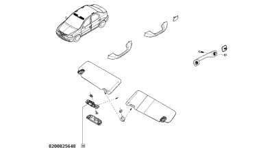 Suport Port Ochelari De La Parasolar Dacia Logan 2004-2012