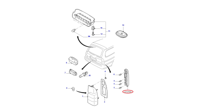 Suport Stop Dreapta Combi Ford 6722430