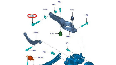 Surub Brat Punte Spate Ford Focus, Focus Ii 1.4-2.0 08.98-09.12