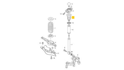 Tampon Amortizor Vw Eos, Golf Plus, Golf V, Jetta Iii 1.4-3.2 10.03-08.15