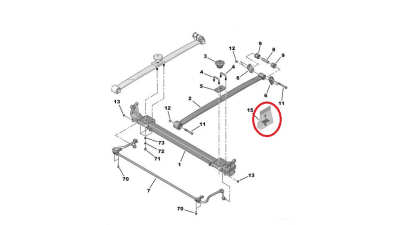 Tampon Arc Spate Peugeot 512255