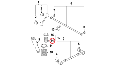 Tampon Cauciuc, Suspensie Kia 551513E000