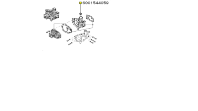 Termostat Dacia 1310 1410 papuc benzina, Renault R12 R21, 6001544059,  piesa originala OE