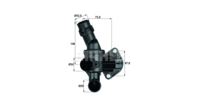Corp termostat Mahle Audi A3 (8P), 2003-2013, TT, 2006-2014, motor 2.0 TFSI, benzina, temp. deschidere [°C] 87 