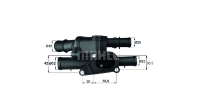 Corp termostat Mahle Audi A3 (8L), 1996-2003, Skoda Octavia 1 (1U2/1U5), 1996-2010, Seat Cordoba 1999-2002, fara AC, motor 1.6, benzina, temp. deschidere [°C] 105 