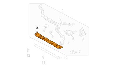 Traversa Inferioara Radiator Chevrolet 96398972