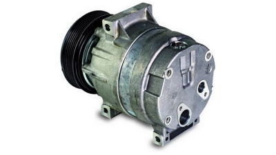 Compresor aer conditionat Nissan Interstar, 2002-2010, motorizare 1.9 dci, 60kw; 2.2 dci, 66kw, 2.5 dci, 73/74/85kw, diesel, rola curea 123 mm, 6 caneluri, tip Delphi/Harrison: V5