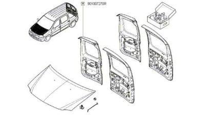Usa Batanta Spate Dreapta Dacia Logan Mcv 2007-2012