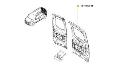 Usa Spate Incarcare Stanga Fara Geam Dacia Dokker 2012-2018