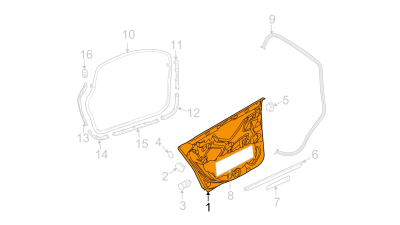 Usa Spate Dreapta Vw 4F0833052G