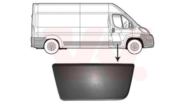 Bandou usa fara Citroen Jumper 2 (250); Fiat Ducato 3 (250, 290); Peugeot Boxer (250), partea dreapta, gri inchis, Van Wezel, 735422811
