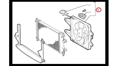 Ventilator Radiator Fiat 46785738