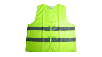 Vesta reflectorizanta Carpoint verde marime  XL cu benzi reflectorizante