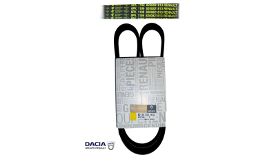 Curea alternator Dacia Logan 1.5 dci cu AC , DOKKER, DUSTER, LODGY, 6PK1199 - 1203 , original Dacia-Renault ; VOLVO S60 II, S80 II, V60 I, V70 III, XC60, XC70 II, XC90 I; motorizari  1.2-3.6 