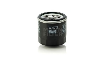 Filtru ulei Mann W67/2 Daewoo MATIZ, Tico, Kalos, Spark ; Opel Agila, Suzuki Alto, Splash; Swift 1989-2017, Vitara 2015-, Wagon r+, Daihatsu Hijet, Move, Terios, Applause, Charade
