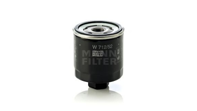 Filtru ulei Mann W712/52 Audi A2 Seat Altea (5P1) Arosa Cordoba , Ibiza, Inca, Leon , Toledo, VW Bora, Caddy, Fox, Golf 3, Golf 4, Golf 5, Lupo, New Beetle, Polo, Vento, Skoda Fabia 6Y/5J, Felicia, Octavia , Roomster motorizari 1.0/1.3/1.4/1.6