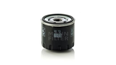Filtru ulei Mann W79 Dacia Logan 2004-2012 1.5dci, Duster 2010- 1.5dci, Lodgy 2012-, Logan II 2012- 1.0 , Sandero 2008- 1.5dci, Renault Clio, Espace Fluence Scenic Kangoo Laguna Megane Micra Modus Note Twingo Vivaro Trafic Primera Qashqai Vitara