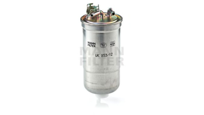Filtru combustibil Mann WK853/12 Seat Cordoba (6L) 2002-2009;  Ibiza Iv (6L) 2002-2009; Skoda Fabia (6Y) 1999-2007; VW Polo 9N 2001-2009; motorizare 1.4 TDI, 1.9 TDI , 1.9 SDI