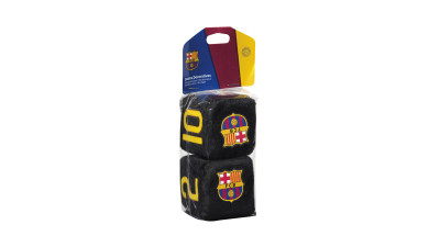 Zaruri ornamentale FC Barcelona 7x7cm  Ornament oglinda retrovizoare
