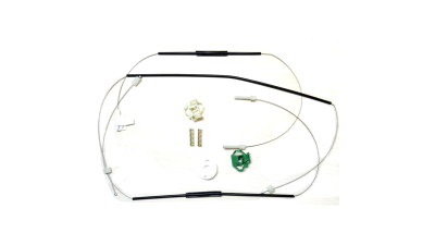 Kit reparatie macara geam Vw Polo 9N 1995-2001, Seat Ibiza 6K, Cordoba 6K 1999-2002 ; electrica - fata dreapta  (cablu role si suport geam)