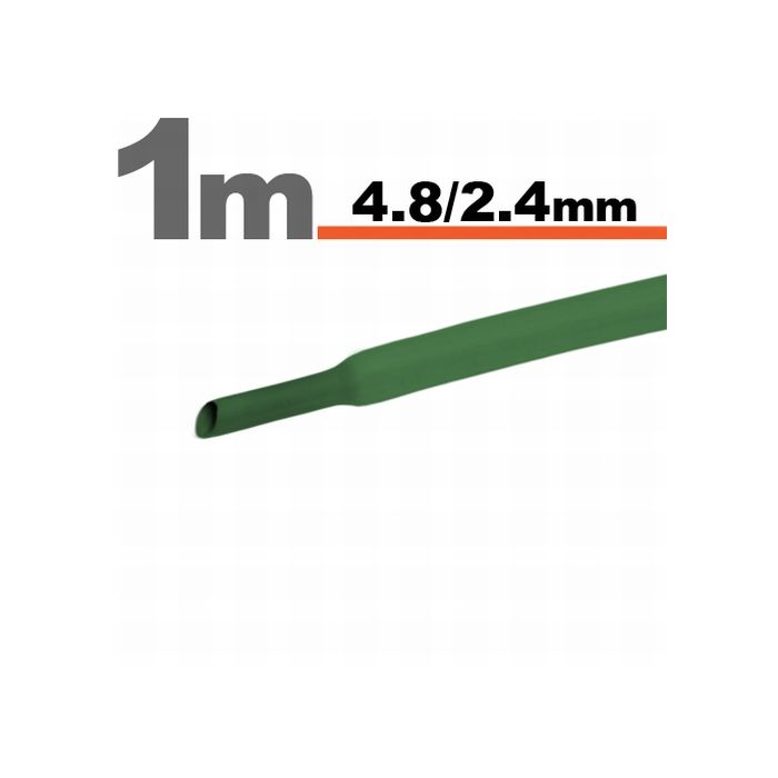 Tub Termocontractibil Verde • 4,8 / 2,4 mm