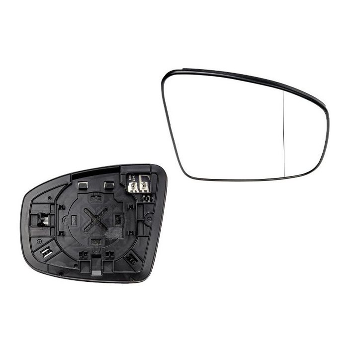 Geam oglinda exterioara cu suport fixare Infiniti Qx70 (S51), 2013-, Qx50 (J50), 2013- , Nissan Pathfinder (R52), 10.2012-, Murano (Z51), 11.2007-, Dreapta, incalzita; geam convex; cromat,
