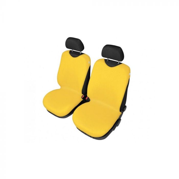 Set huse scaune fata tip maieu pentru Hyundai Accent, culoare Galben, 2 bucati