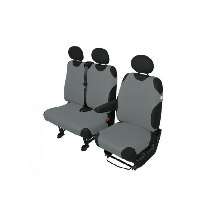Huse scaune auto tip maieu pentru Nissan Cabstar , 2+1 locuri culoare Gri