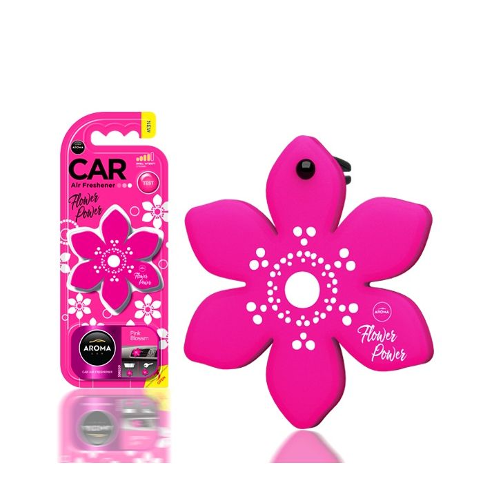 Odorizant auto pentru oglinda AROMA FLOWER POWER Pink Blossom