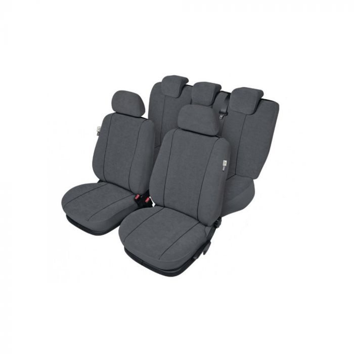 Set huse scaun model Elegance pentru Hyundai i20 2 dupa 2015, culoare gri, set huse auto Fata + Spate