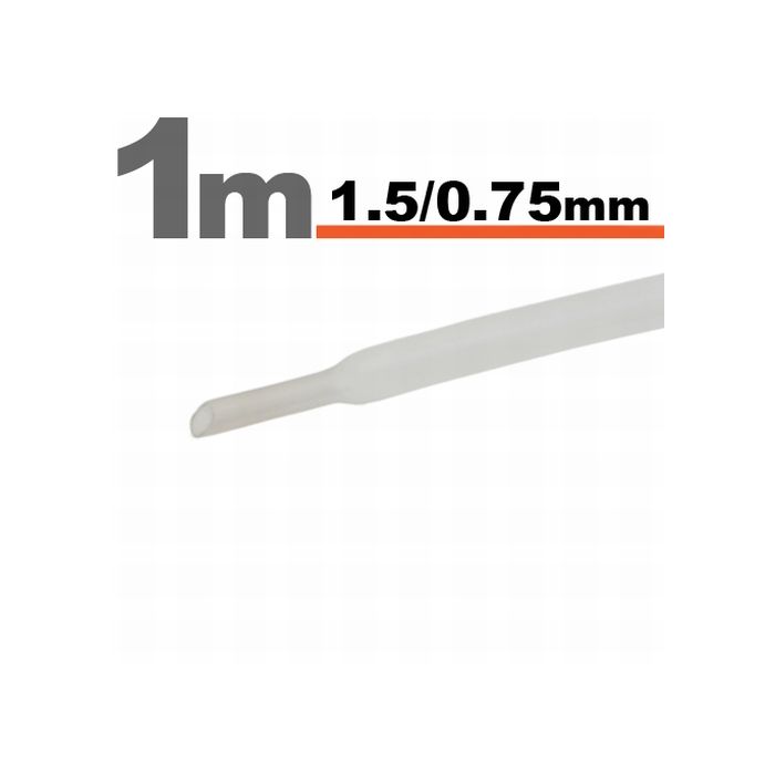 Tub termocontractibil pentru izolare ,marcare si protectie Transparent 1,0 / 0,65 mm, 20m