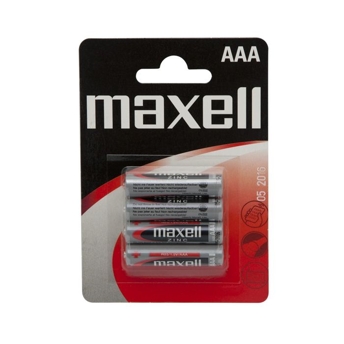 Baterie tip AAA Maxell micro , r03 zn , 1.5 V, blister