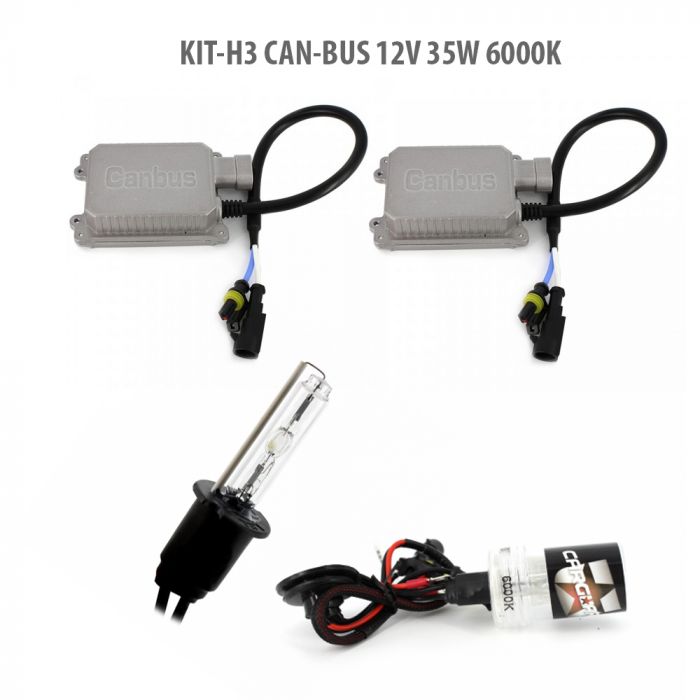 Kit HID xenon H3 Can-Bus 12V 35W 6000K