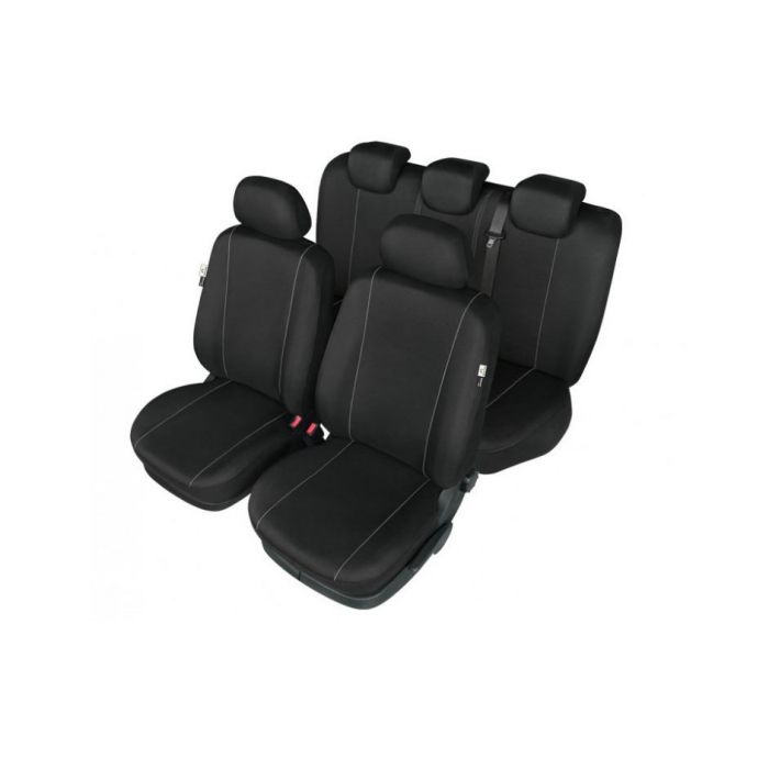 Set huse scaun model Hermes Black pentru Citroen C4 od 2010 , set huse auto Fata + Spate