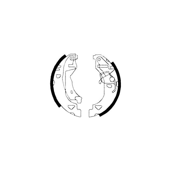 Set saboti frana Delphi LS1682, parte montare : Punte Spate