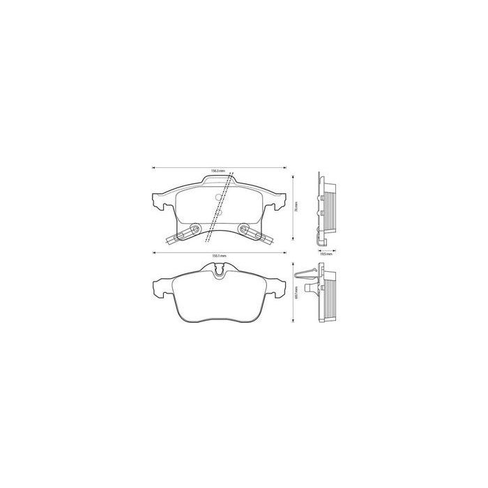 Placute frana fata Opel Astra H (L48), 01.2004-05.2014, marca SRLine S70-0089