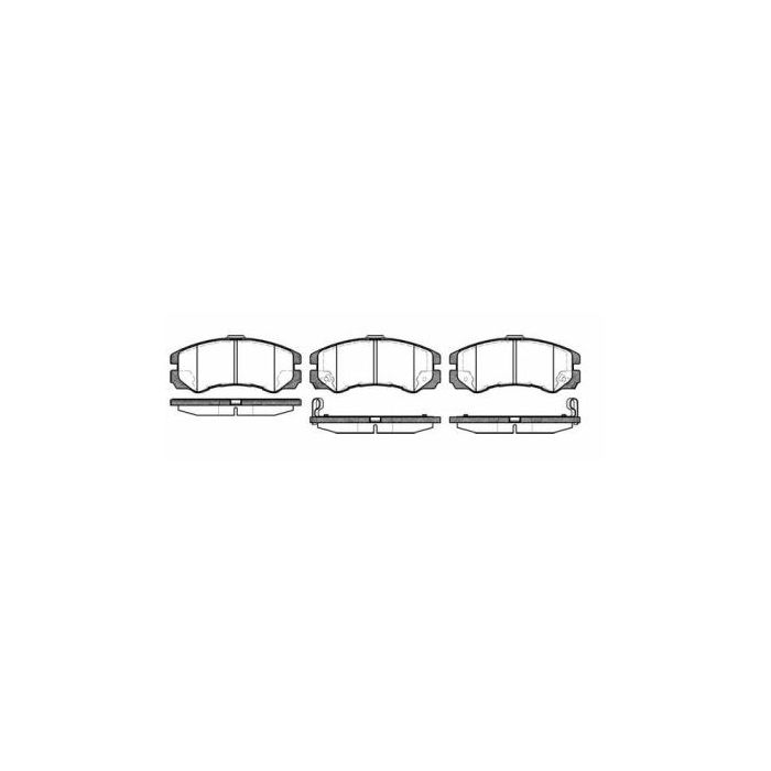 Placute frana fata Opel Monterey B, 07.1998-08.1999, marca SRLine S70-0339