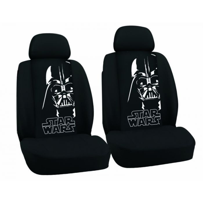 Huse scaune auto Star Wars, set 2 bucati pentru scaunele fata, culoare negru