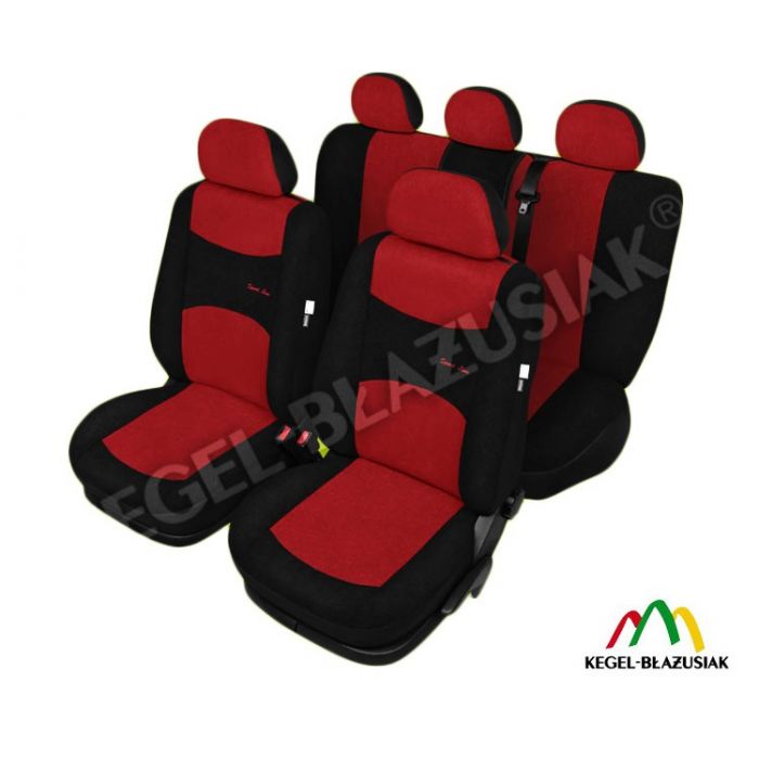 Set huse scaune auto SportLine Rosu pentru Suzuki Ignis