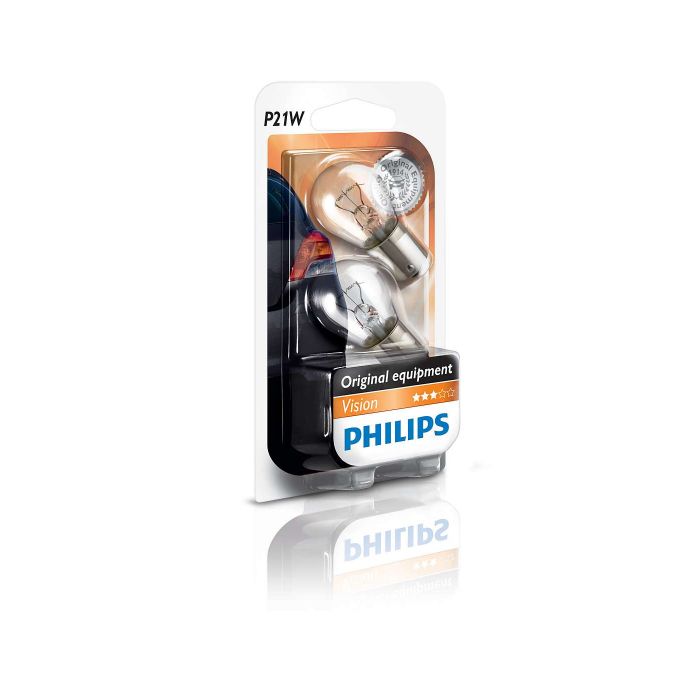 Becuri semnalizare PY21W 12V Philips 12498B2 Set 2 becuri