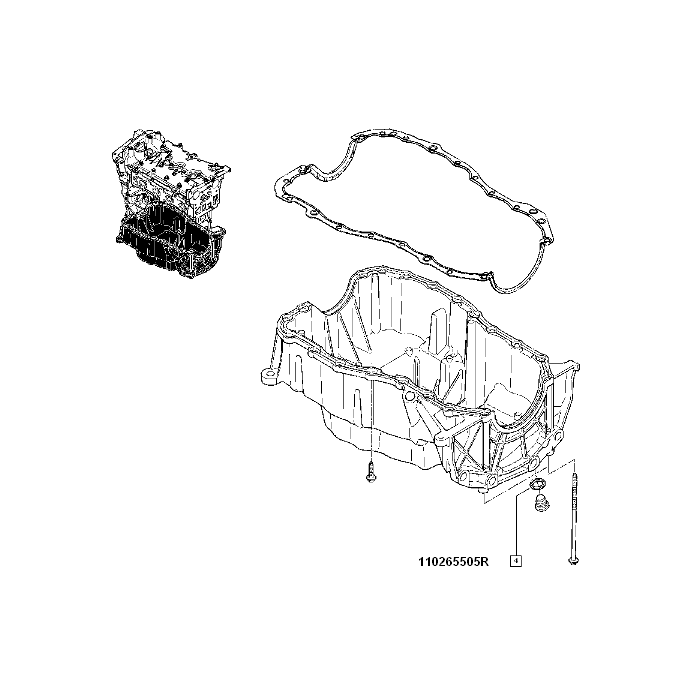 Garnitura Buson Baie Ulei Duster 1.6 16v Renault 110265505R