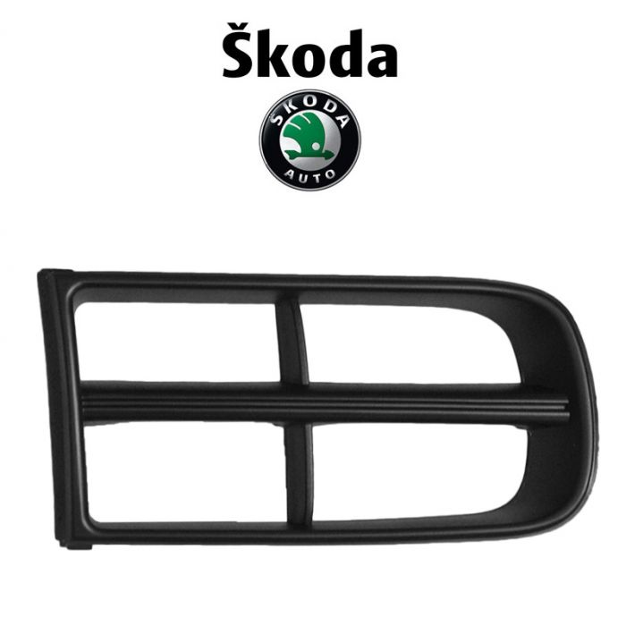 Grila bara fata dreapta capac proiector Skoda Fabia 2 Skoda Roomster 2007-2010 5J0807682