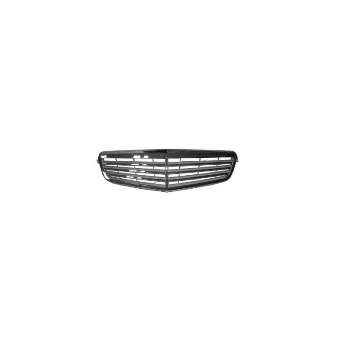 Grila radiator Mercedes Clasa C (W204), 03.2007-03.2011 Model Classic / Elegance , crom/gri, 2048800083, 507005 