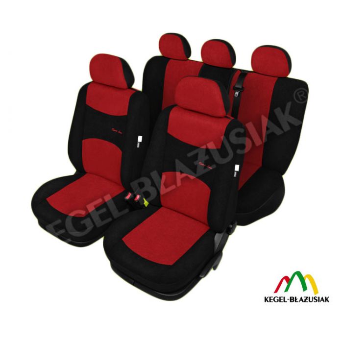 Set huse scaune auto SportLine Rosu pentru Renault Modus