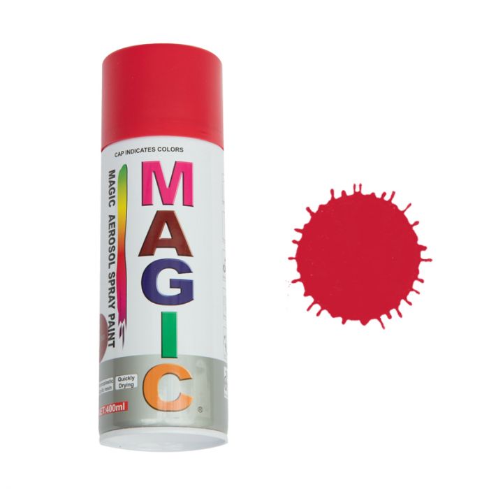 Spray vopsea MAGIC Rosu 250 - PACHET PROMO 12buc la bax