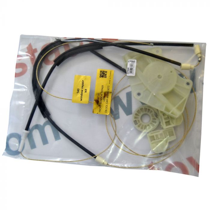 Kit reparatie macara geam Vw Passat B5 3B 1997-2005 electrica fata stanga cablu role si suport geam