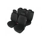Set huse scaun model Hermes Black pentru Seat Leon 3 5F dupa 2013 , set huse auto Fata + Spate